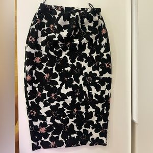 Floral black and pink skirt (with matching top if wanted)